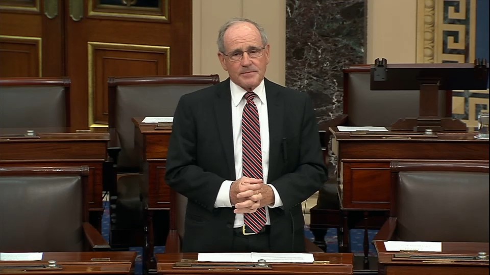 risch on the senate floor