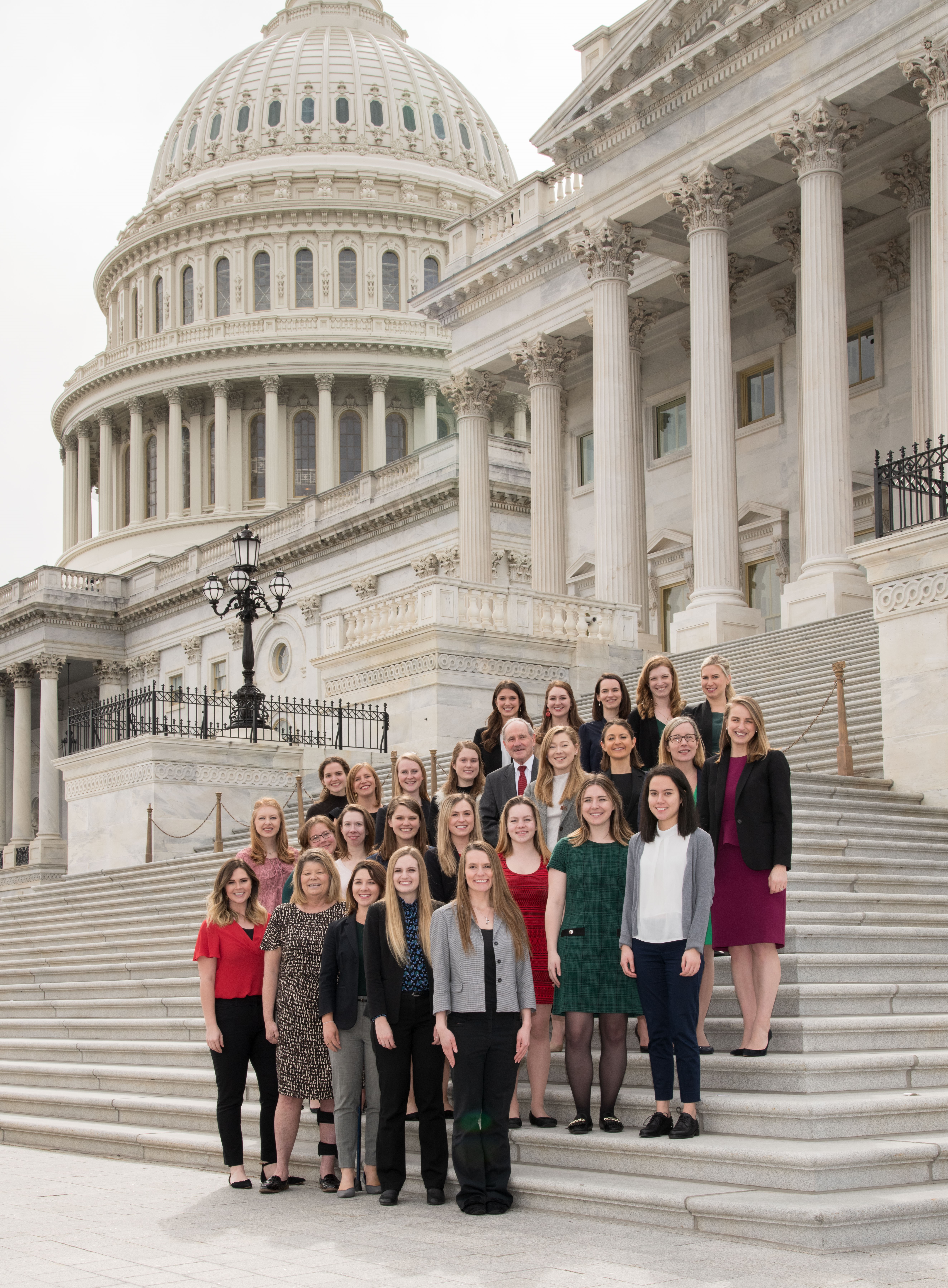 risch with female staff